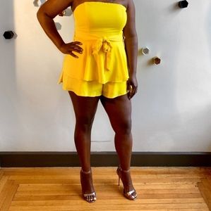 Yellow mini romper